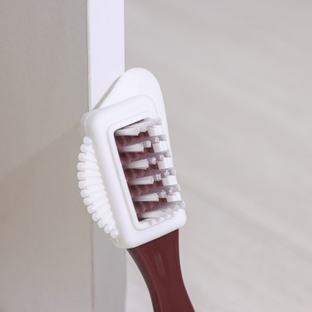 Triple brush for shoes: suede, nubuk, velor-1