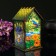 Tea house "House with a basket of flowers", 9.8 × 9.8 × 17.4 cm