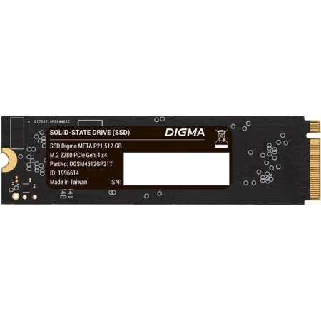 SSD Digma PCIE 4.0 X4 512GB DGSM4512GP21T META P21 M.2 2280-7