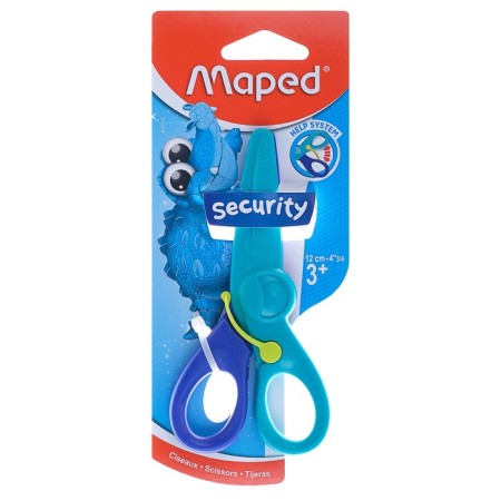 Baby scissors 12 cm kidipulse, safe, with fiberglass blades, in a blister