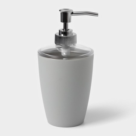 Set for the bathroom "Standard", 4 items: soap dispenser, soap dish, 2 glasses, 24 × 8 × 17 cm, color gray color-3