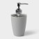 Set for the bathroom "Standard", 4 items: soap dispenser, soap dish, 2 glasses, 24 × 8 × 17 cm, color gray color