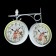 Walls are double-sided, on the suspension "roses", smooth move, D-17 cm, 40 x 32 cm, 2 aa