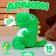 Soft toy "Dragon" on a key chalk, 14 cm, color mix