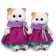 Soft toy "Lee in a dress and snood", 24 cm