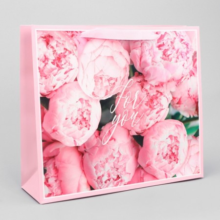 Gift Laminated horizontal package, packaging, “For You”, M 30 x 25.5 x 9 cm-1