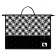 Folder for drawings and drawings A3, 460 x 345 x 50 mm, with plastic handles, lightning from above, Hatber "Rabbit Pixel"