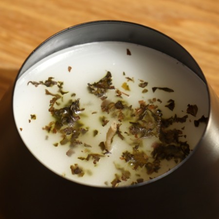 Aromatic candle in a jar of 300 grams, Mint-2