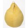 Mear-bag “Pear” is small, diameter 70 cm, height 90 cm, lemon color, velor