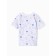 Children's T -shirt on the "Giraffes" buttons, white/blue color, height 80