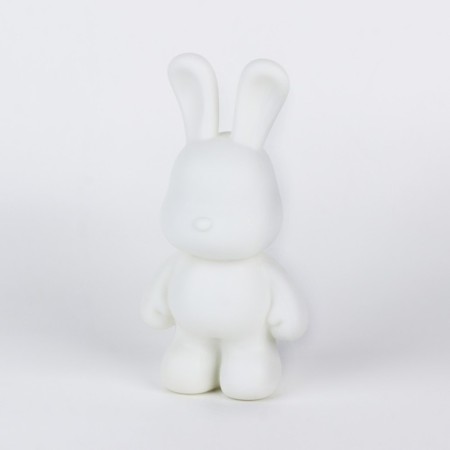 Toy pompons "Bunny", white blue blue-5