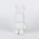 Toy pompons "Bunny", white blue blue