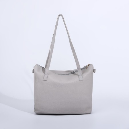 Bag Women's Tout with zipper, gray color