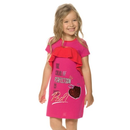 Dress for girls, height 86 cm, pink color