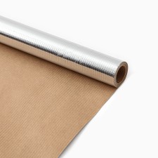 Aluminum foil on the craft paper 1x12 m, (12 m2 in roll)