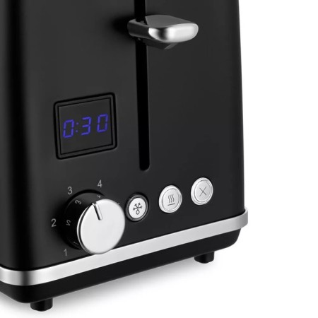 Toster KitFort KT-6219, 870 W, 6 frying modes, 2 toasts, black-silver-1