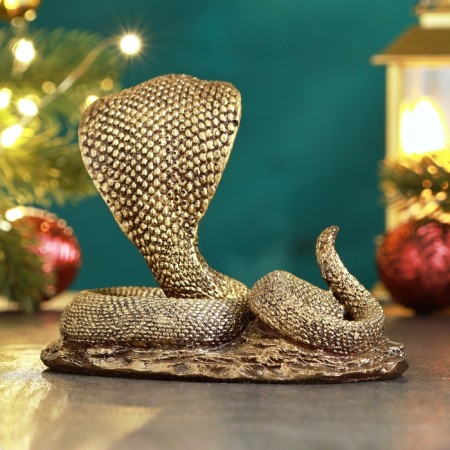 Figure "Snake of Cobra" bronze, 9x12cm-2