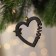 Decorative suspension "Heart with a star", 8 × 18 cm