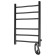 Electric towel Domoterm 109-6, 400x600 mm, right, black matte