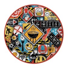 A set of paper plates 