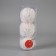 Set of balls plastic D-8 cm, 3 pcs "tenderness" stripes, white