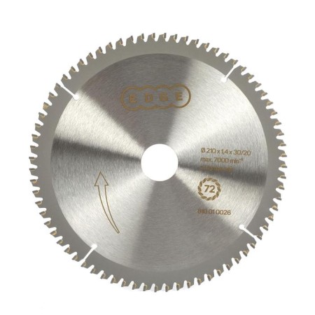 Aluminum saw Edge by Patriot, 72 tooth, 210x72x30/20 mm
