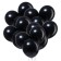 Latex ball 12 ", metal, set 100 pcs., Black color