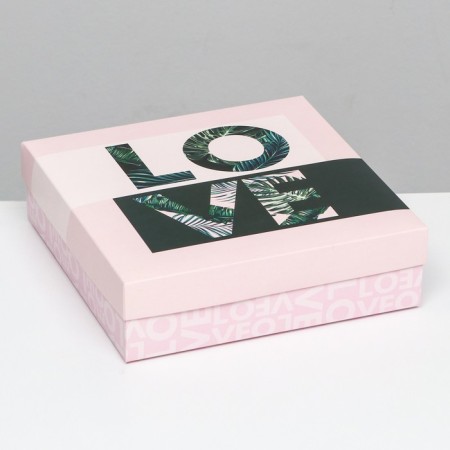 Folding box, love 23 x 23 x 6.5 cm-1