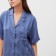 Female pajamas (shirt and shorts) KAFTAN "strip" size 40-42, blue