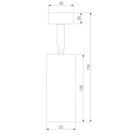 Lamp ceiling Elektrostandard, Diffe Led 10 W, 57x52x175 mm, IP20, white color-2