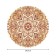 Tables on the table “Flamy petals”, round, Saten, D = 150 cm