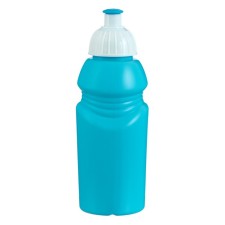 Bicycle bottle, 400 ml, with a drinker, 18 x 6.2 x 6.2 cm, blue