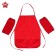Apron for labor + sleevens, 490 x 390/250 x 160 mm, size S (height 116-146), calligrata, "standard", red