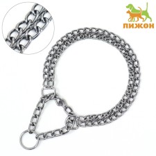 Collar - half -stain two -rowing metal, 50 cm, wire thickness 2.5 mm, black