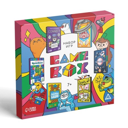 Набор игр «GAME BOX», 6 настольных игр, 7+-25