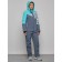 Ski suit, size 44, turquoise color