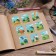 Paper stickers "dinosaurics", with coloring on the back, 11 × 15.5 cm