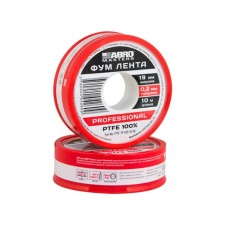 FUM tape ABRO, 12 mm x 0.075 mm x 10 m, PTFE-19-020-10-RR