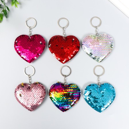 Tector Tekstil Payetki "Heart" mix 9x8 cm