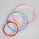 Schools for embroidery with a suspension, d = 11/17/21 cm, 3 pcs, color colorful color