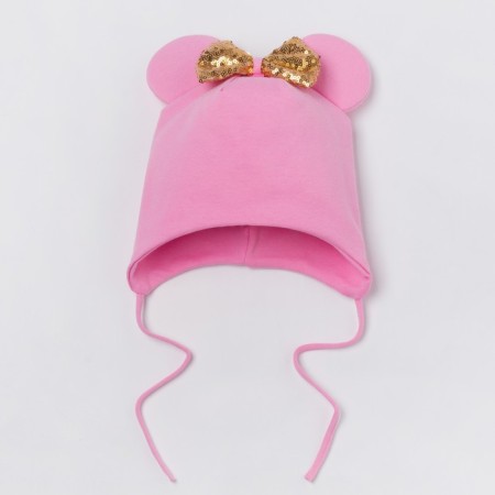 Hat for girls, pink color, size 50-54-1