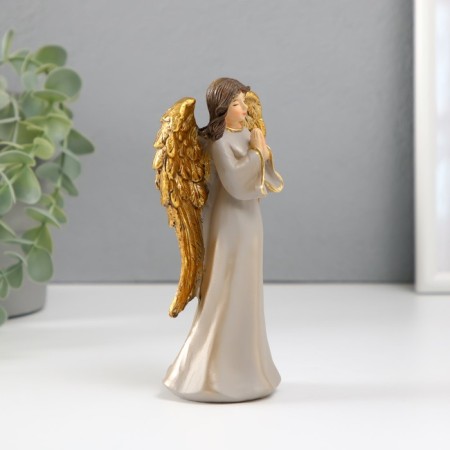 Polystone souvenir "Angel girl with golden wings" mix 4.5x8x15.5 cm-3