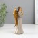 Polystone souvenir "Angel girl with golden wings" mix 4.5x8x15.5 cm