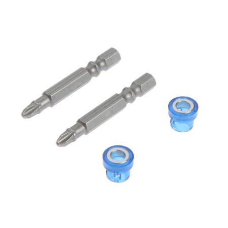 Tundra bats, magnetized, S2 steel, round magnetic lattice, PH2 x 50 mm, 2 pcs.-3
