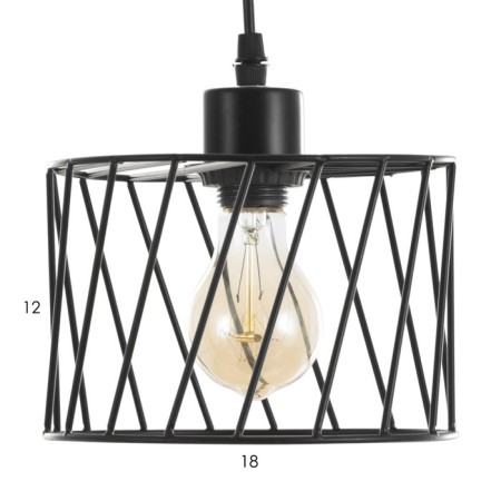 Lamp Bayerlux "Rumba" E27 40W black 18x18x12-112cm-5