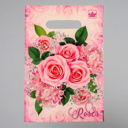 Air Roses package, plastic with a cut pen, 30 μm, 20 x 30 cm