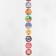 Stickers in the Roll "Birthday", 500 pcs, 3.8 x 3.8 cm