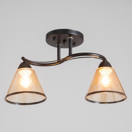 Chandelier "Edott" 2he27 40W Black 43x15x25 cm Bayerlux-1