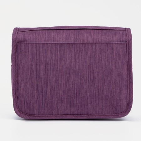 Velcro cosmetic bag, with hook, lilac color-1