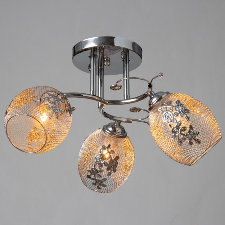 Roshel chandelier 3x60W E27 chrome 42x42x26cm.-1